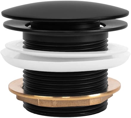Rea Afvoerplug Clickwaste Universeel - Zwart - 7X7X6Cm