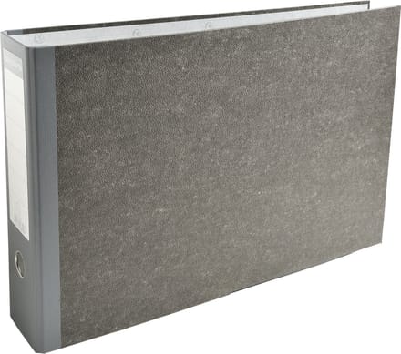 Exacompta 4x Prem'Touch®Ordner met hefboom met rug 80mm - A3 horizontaal - Grijs-Grijze rug - 53810E