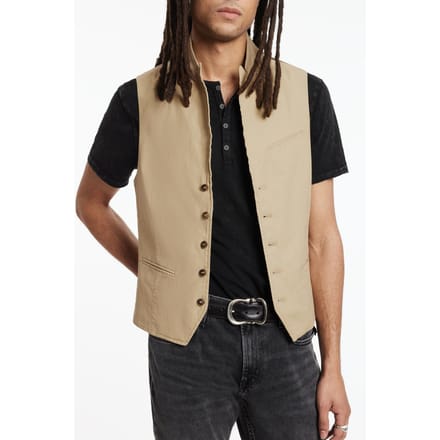 John Varvatos Slim Fit Peak Lapel Vest Caramel Größe: 52 | Jacken Outlet | Herren | Braun