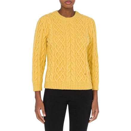 Moschino Pullover In Shetland Golden M Yellow Taglia: 48 | Maglioni a maglia Outlet | Donna | Giallo
