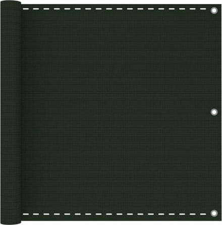 vidaXL - Balkonscherm - 90x600 - cm - HDPE - donkergroen