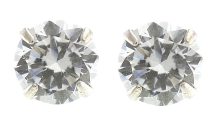 Behave - Dames oorknoppen zilverkleur - Subtiele steen - Daily chic