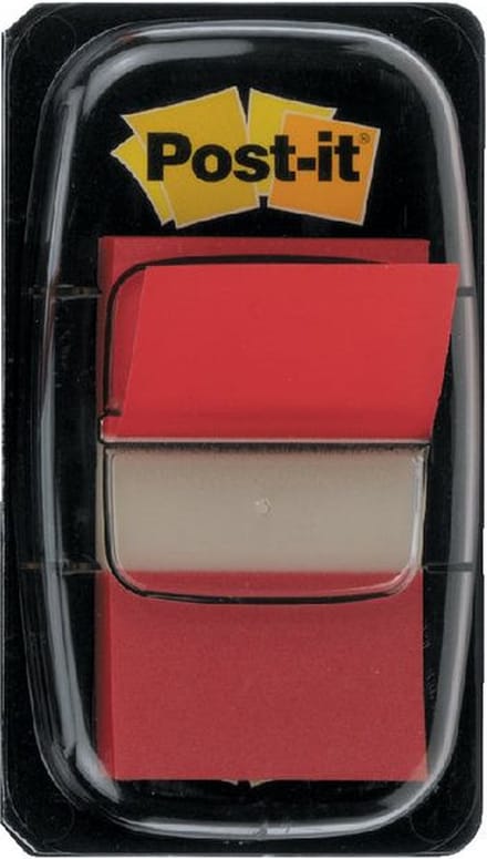 Indextabs post-it 680 25.4x43.2mm rood | 12 stuks