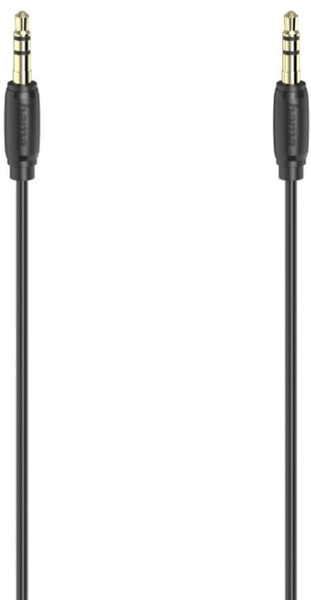 Hama 00205263 Jackplug Audio Kabel 3 m Zwart Vergulde steekcontacten
