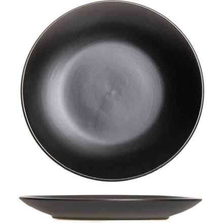 Ontbijtbord - Mat Zwart - Porselein - ø21cm