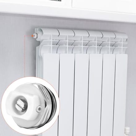 4 Stuks Radiator Ontluchtingspluggen - 1/2" Ontluchtingsschroeven