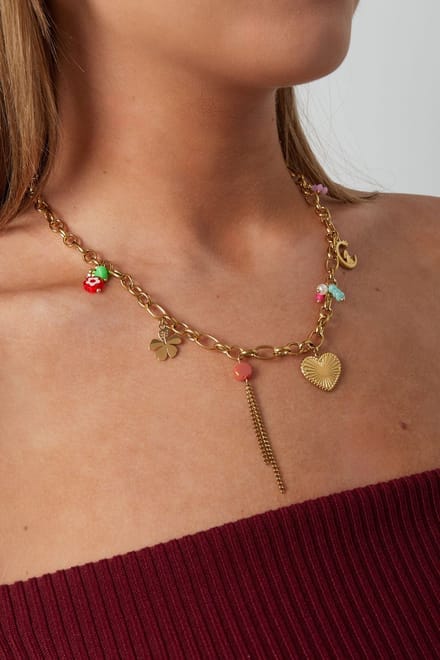 Bedelketting loop dreams - Goudlief - Roestvrijstaal - Verkleurt niet