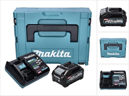 Makita Power Source Kit 1x BL 4040 accu 40 V max. 4.0 Ah XGT + DC 40 RA lader + Makpac