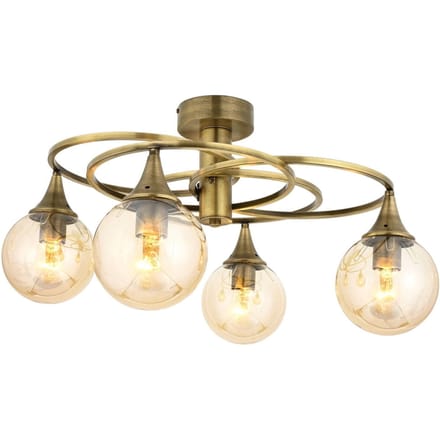 Plafondlamp Darnall 4-lichts | Lumos