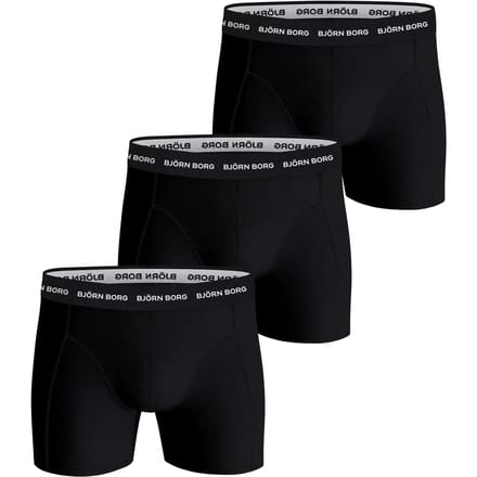 Björn Borg boxershorts Essential (3-pack) - heren boxers normale lengte - zwart