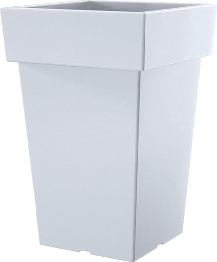 Bloempot Hoog Vierkant Lofly Square 30x30x44cm WIT Prosperplast