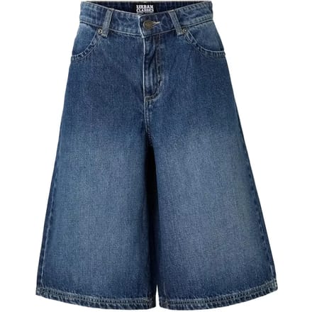 Urban Classics - Denim Bermuda Korte broek - Taille, 29 inch - Blauw
