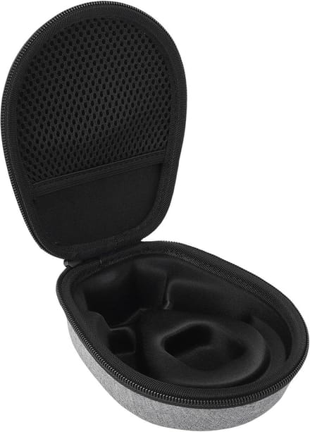 Hoofdtelefoon Case - Opbergtas - Reizen - Schokbestendig - 17x14x6 cm - Grijs