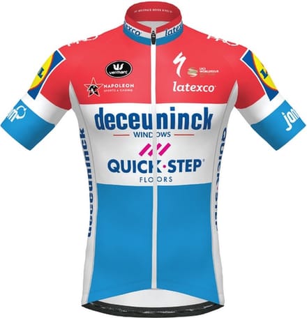 DECEUNINCK QUICK-STEP 2020 KAMPIOEN LUXUMBURG KORTE MOUWEN AERO SP.L Maat XL