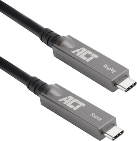 ACT USB-C 3.2 Gen2 Active Optical Cable (AOC), voor touchpanels, video, data, power, 5m
