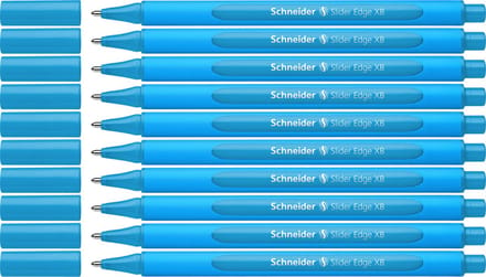 Schneider balpen - Slider Edge - XB - lichtblauw - 10 stuks - S-152210-10