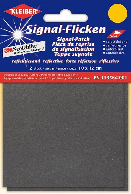 KLEIBER veiligheidsreflector, 100 x 120 mm, zilver