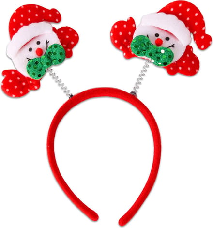 LUQ - Sneeuwpop - Diadeem - Kerst - Kerstdiadeem - Tiara - Kersthaarband - Kerstversiering - Kinderen - Volwassenen