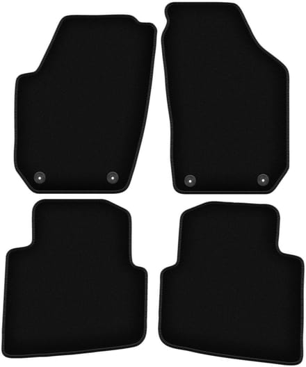 BASIC zwarte velours matten voor: Skoda Roomster combivan (2006-2015)