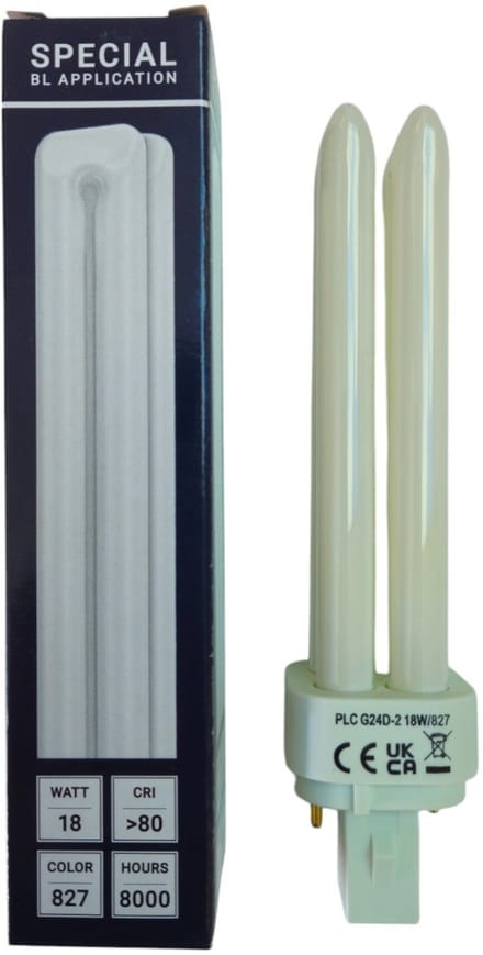 SPL G24d-2 PL-C 2P Spaarlamp | 18W 827 2700K | 2-Pins