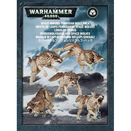 Figurine Games Workshop Warhammer 40k - Space Wolves Fenrisian Wolves (x5)