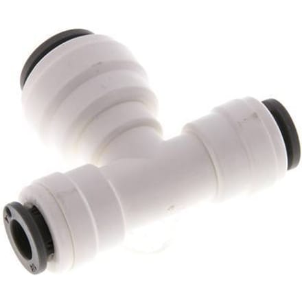 1/4'' x 3/8'' T-koppeling POM Insteekfitting FDA EPDM [2 Stuks]