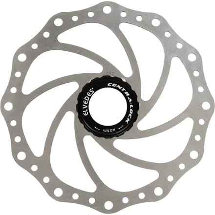 Fiets Remschijf Elvedes SC14 RVS ø180mm met 6 remschijfboutjes Center Lock