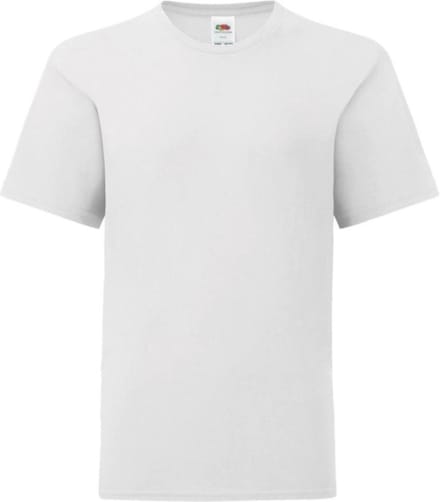Fruit Of The Loom Iconisch T-shirt Kinderen / Kinder (Wit) 3/4 jaar