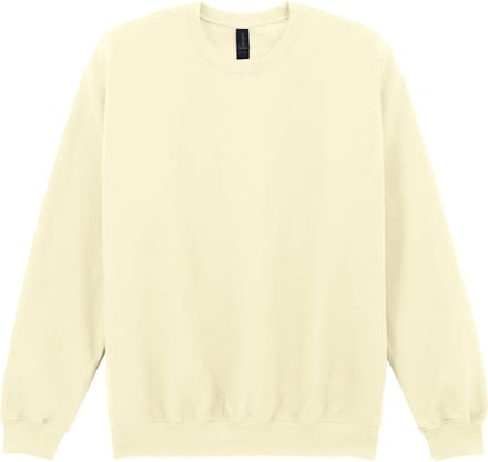 Gildan - Softstyle Midweight Fleece Crewneck Sweater - Off White maat M