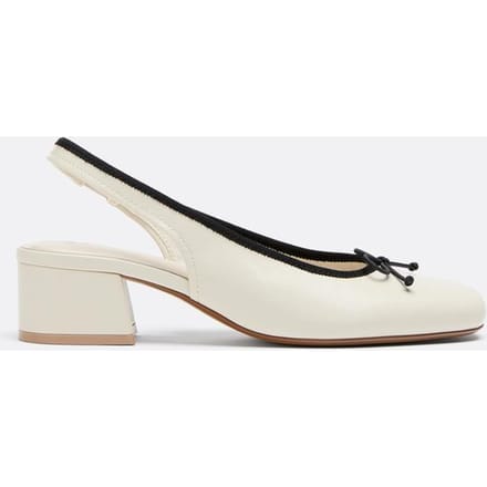 Stradivarius Slingback ballerina's met hak  ECRU 39