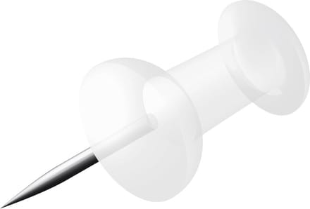 pushpins Alco doosje a 100 stuks transparant