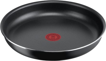 Aluminium Antiaanbakpan 22 cm met Afneembare Handgreep en Thermosignaal