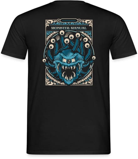 Dungeons And Dragons Monster Manual Met Beholder T-Shirt Heren