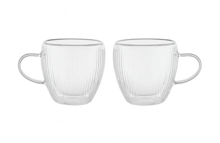 Almina Freya Doble - Luxe Glazen - Thee en Koffie - Set van 2 stuks - 250ml - Glas