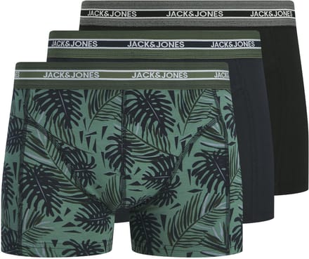 Jack & Jones Ezra Leaves Trunk Boxershorts Heren (3-pack) - Maat S
