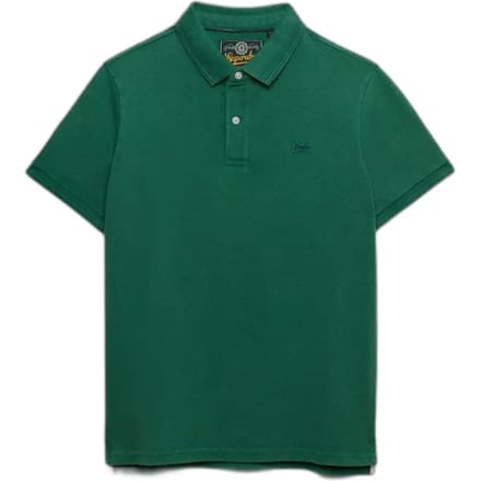Superdry Classic Pique Korte Mouw Poloshirt Groen S Man