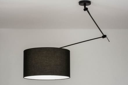 Lumidora Hanglamp 30738 - BRISBANE - E27 - Zwart - Metaal - ⌀ 45 cm