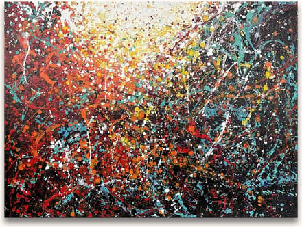 Handgeschilderd schilderij Olieverf op Canvas - Jackson Pollock 'Morning Sun'