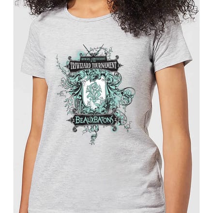 Harry Potter Triwizard Tournament Beauxbatons dames t-shirt - Grijs - S