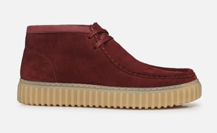 Clarks Heren Bottine Torhill High Wine Suede | Bordeaux | Maat: 43