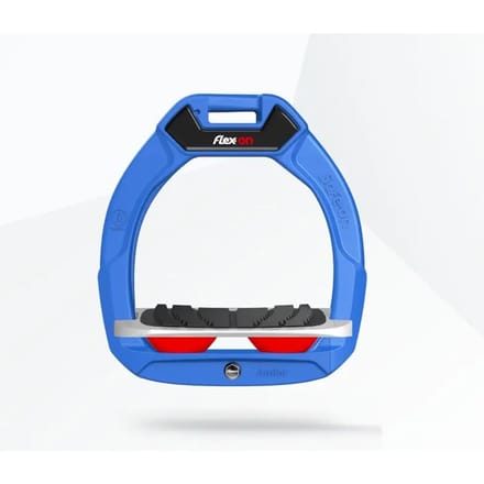 Veiligheidsstijgbeugels Ruiter Inklapbaar Grip Blauw/Grijs/ Rood Kind Flex-On Safe-On