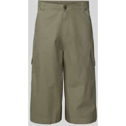 straight fit korte broek met cargozakken model 'Camo'