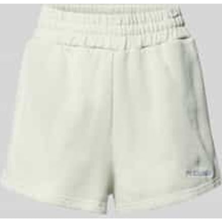 High waist sweatshorts met gestikt logo model 'WILUNA'