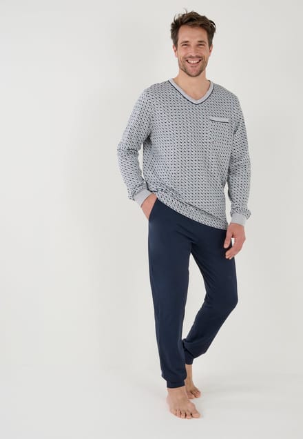 Damart - Pyjama in jogging stijl - Heren - Grijs - XL