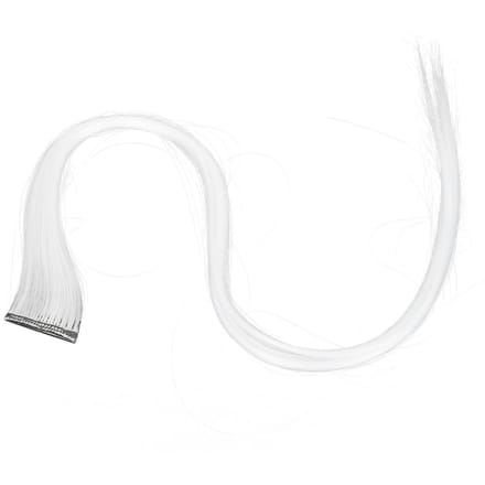 Felgekleurde hairextensions haarstuk recht haarstuk clip voor cosplay verkleedfeest vakantie wit white