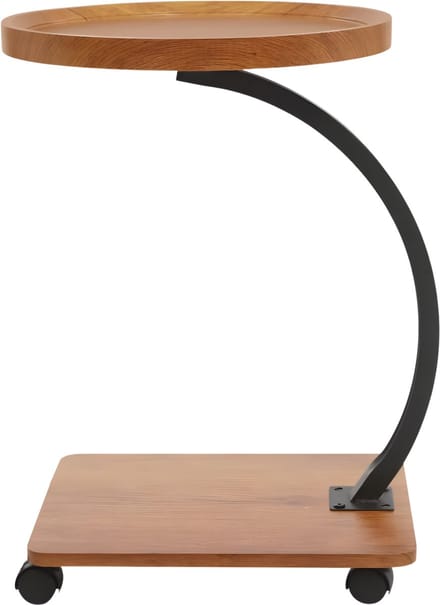 Bijzettafel- Voor Woonkamer / Sofa - C-vormige - Metaal / Hout