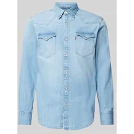 Levi's Barstow Western Standard Fit Shirt Maat: S | Casual Overhemden Outlet | Heren | Blauw