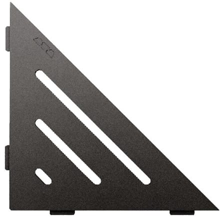 Schlüter Shelf-E-S1 planchet 21x21 cm wave rvs structuur-gecoat donker antraciet