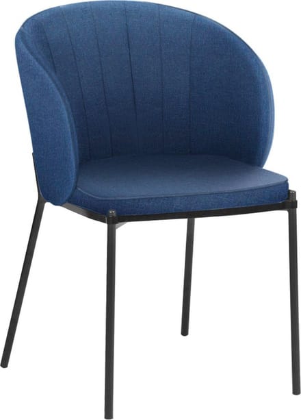 Keira-Eetkamerstoel - Blauw - Set van 2