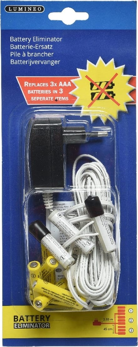 Battery Eliminator Lumineo 3 x AAA Interiors